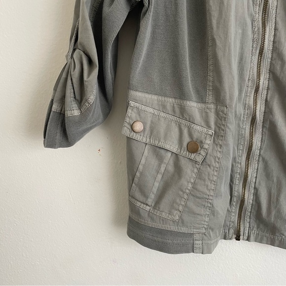 XCVI Olive Green Utility Jacket - Size L - Picture 4 of 5